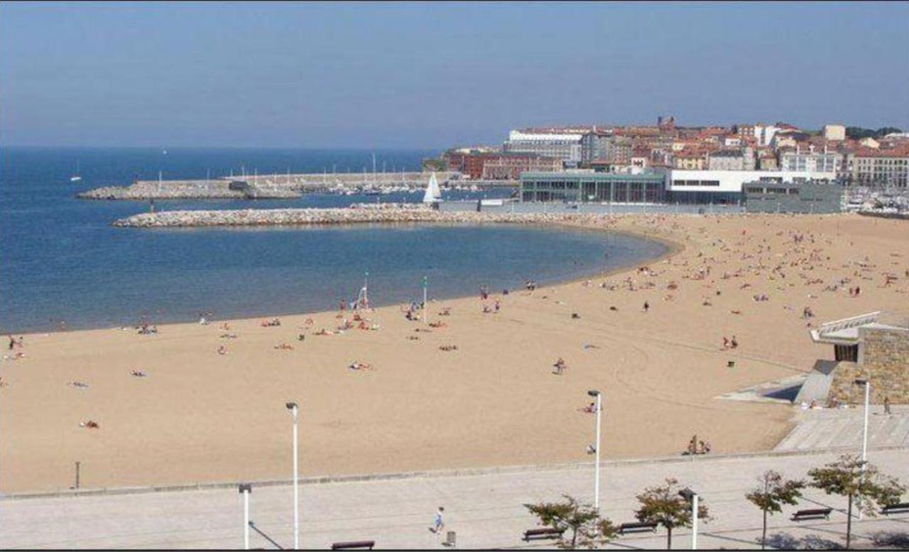 Apto. Vista Playa Poniente Gijon Exterior photo