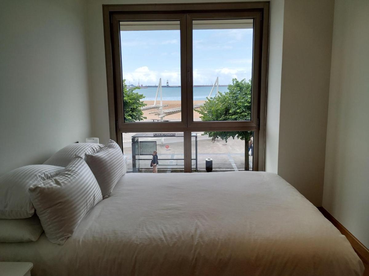 Apto. Vista Playa Poniente Gijon Exterior photo