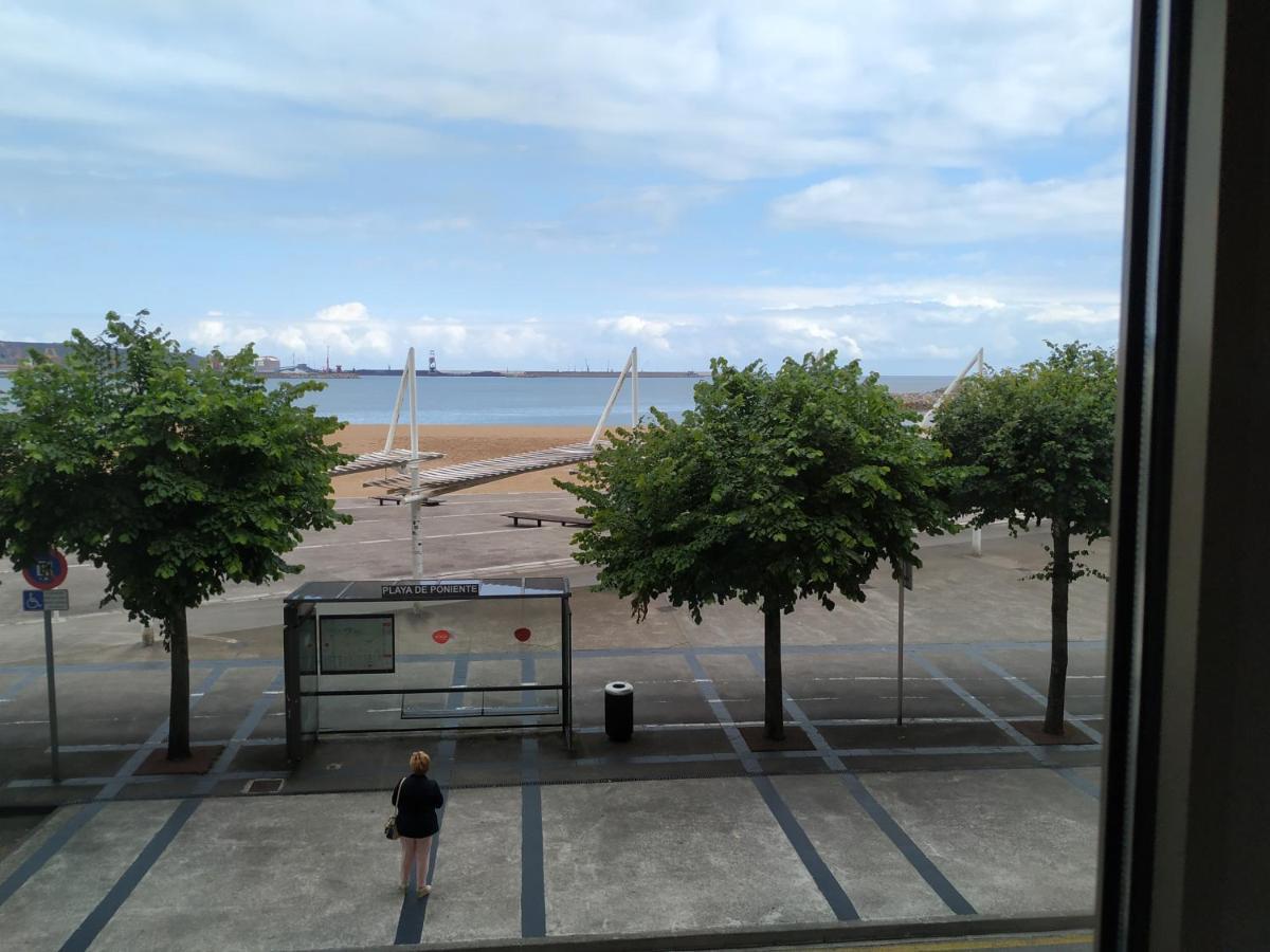 Apto. Vista Playa Poniente Gijon Exterior photo