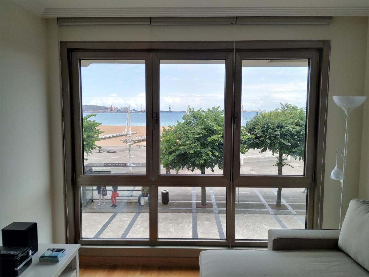 Apto. Vista Playa Poniente Gijon Exterior photo